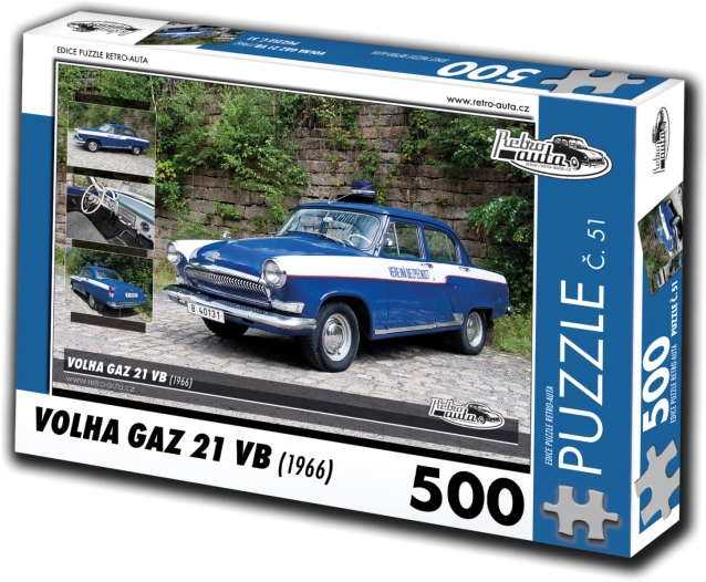 RETRO-AUTO Puzzel Volga GAZ 21 VB 1966, 500 stukjes