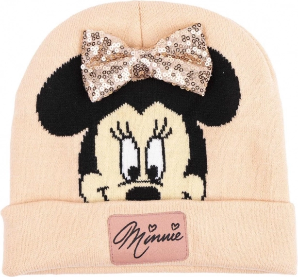 Gebreide muts met glinsterende Minnie-strik