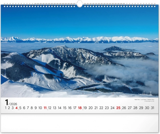 Muurkalender Magische Tatra 2026