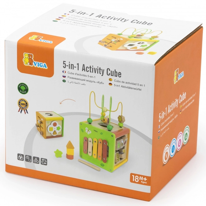 Houten blok 5-in-1