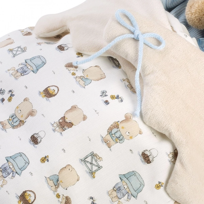 Llorens 73885 PASGEBOREN JONGEN - realistische pop baby met volledig vinyllichaam - 40 cm