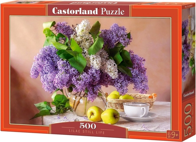Puzzel 500 stukjes – seringenbloemen in een vaas