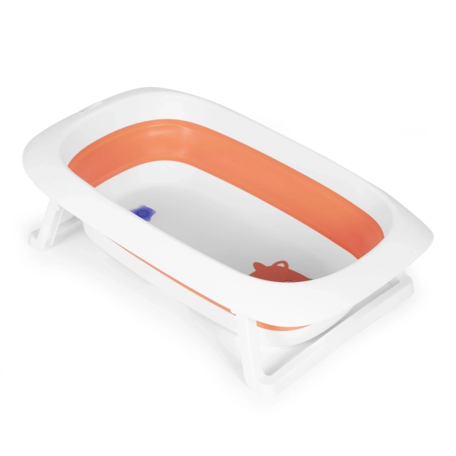 Kinderbadje - opvouwbaar badje met afvoer 81 cm - ECOTOYS – oranje