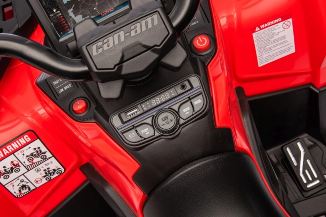 Elektrische kinderquad Can Am Outlander met bestuurder