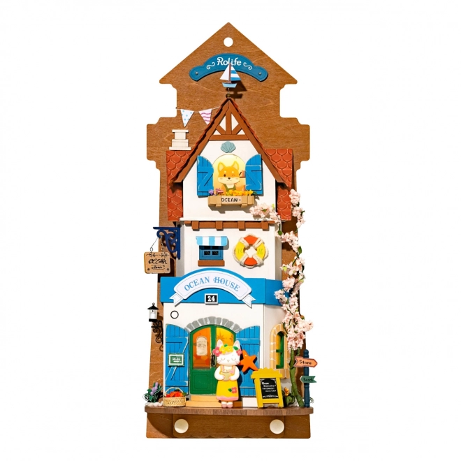 RoboTime wandminiatuur van huisje Eilandvilla