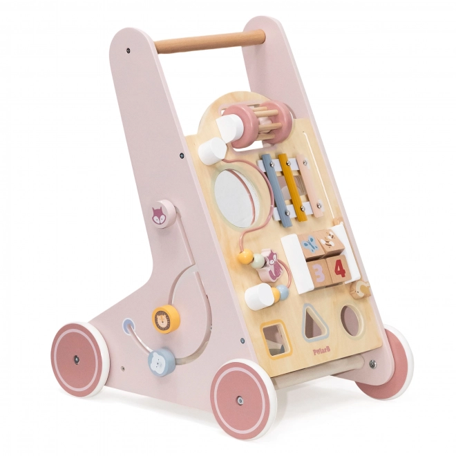 Houten loopwagen
