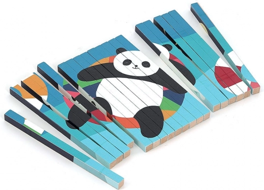 Houten 4D puzzel Dieren van Vilac