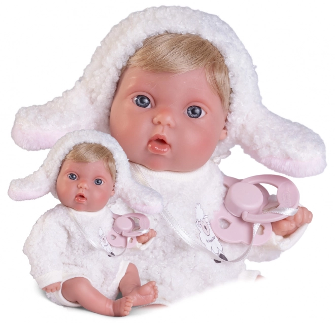 Antonio Juan 85317-2 Picolín schaap - realistische baby pop met volledig vinyl lichaam - 21 cm