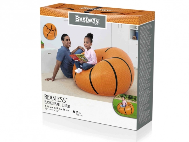 Opblaasbare kinderstoel basketbalbal