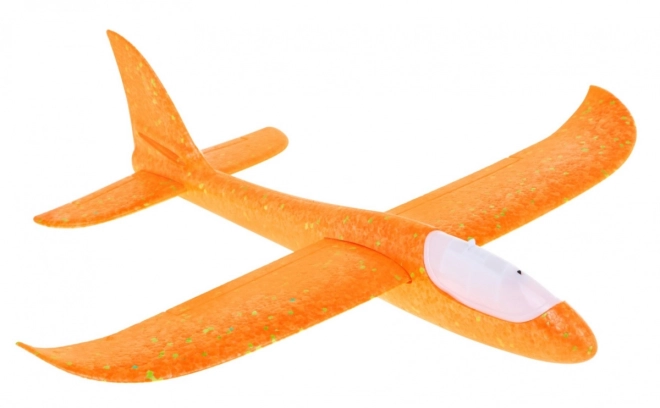 Polystyreen modelvliegtuig + beweegbare stabilisator + verlichting – Oranje 