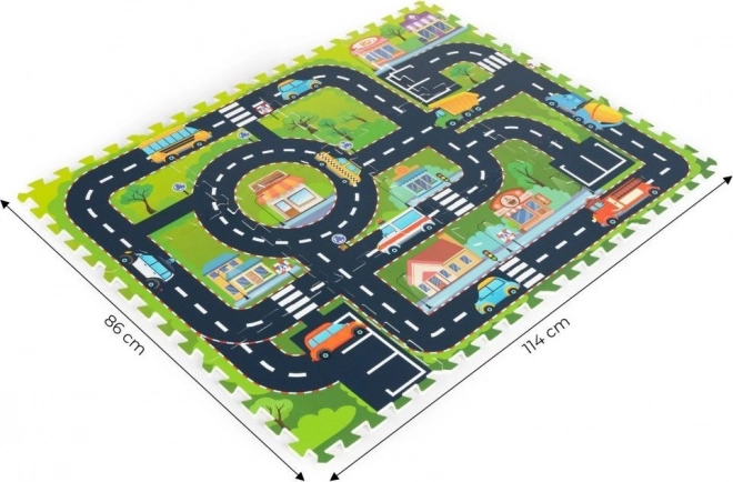 ECOTOYS foam puzzel Stadje