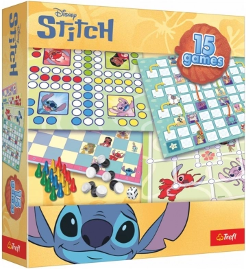 Set van 15 STITCH-spellen – gezelschapsspellen voor het hele gezin