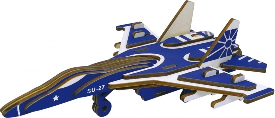 Houten 3D-puzzel Gevechtsvliegtuig SU27