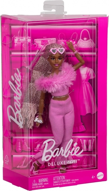 Barbie Deluxe Style – roze harige set