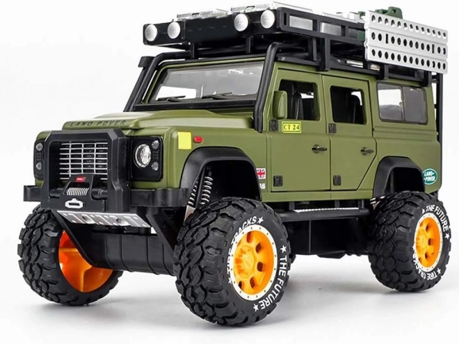 Metalen terreinwagen met geluid en LED-lichten