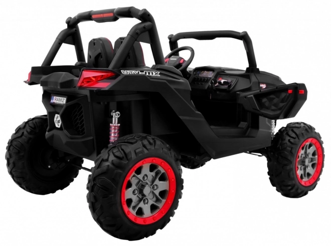 Kinderautootje UTV-MX zwart 4x4 met MP4, afstandsbediening en LED-verlichting
