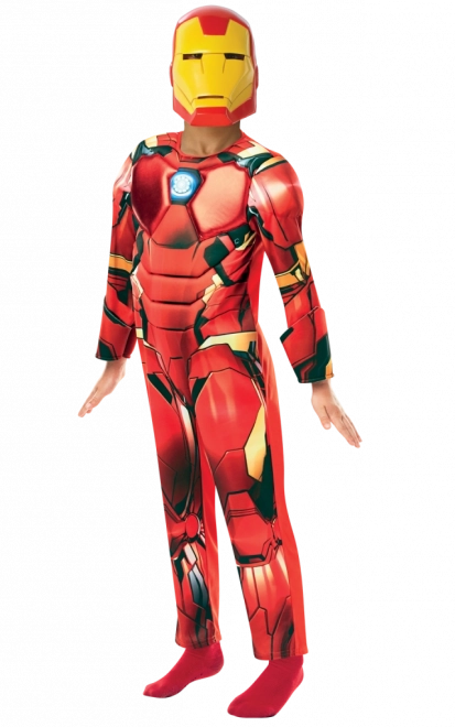 Kinderkostuum IRON MAN deluxe, 5–6 jaar