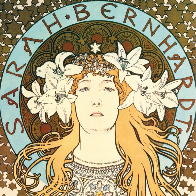 Notitiekalender Alfons Mucha 2025, 30 × 30 cm