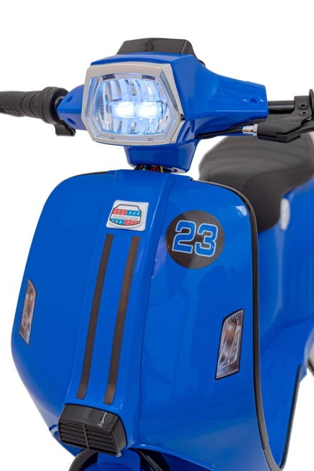 Elektrische Kinder Scooter Retro 23 blauw