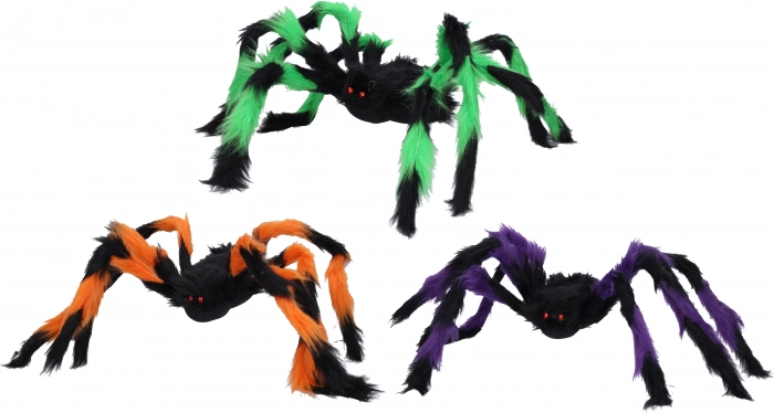 Kleurige spin voor Halloween 75 cm