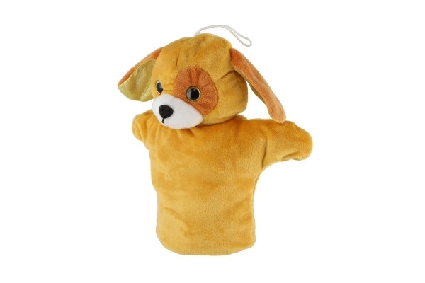 Pluchen handpop dier 24 cm