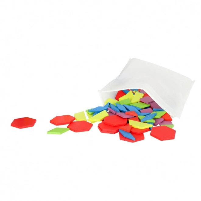 Houten montessori mozaïek - 155 onderdelen