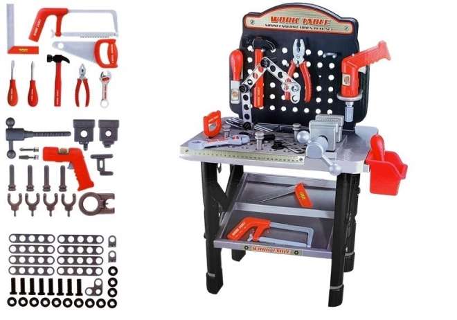 Kinderwerkbank met boormachine op batterij 75 cm