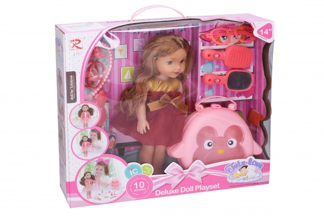 Pop met accessoires Maat 35cm