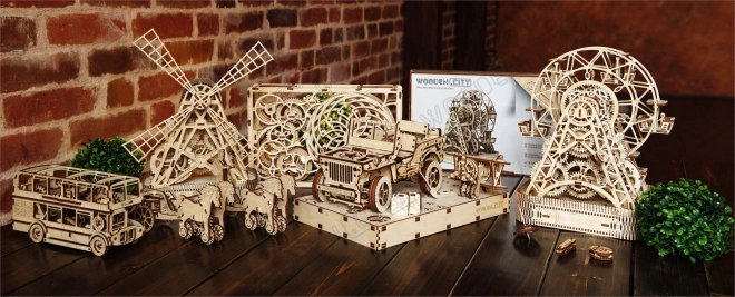 WOODEN CITY 3D puzzel Molen 222 delen