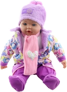 Baby-pop meisje 50 cm met hartjes
