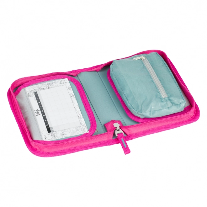 BAAGL School etui met één compartiment Flamingo's