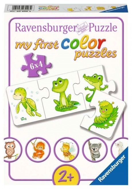 Mijn eerste puzzel Kleurrijke dieren