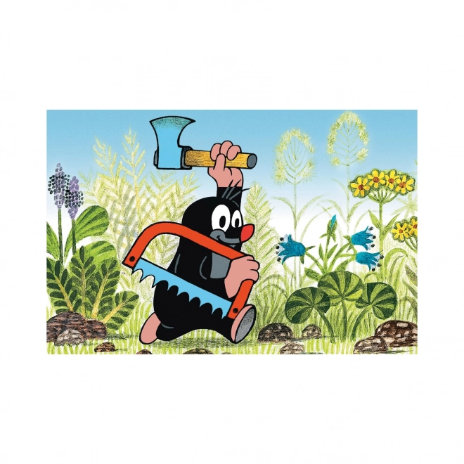 Minipuzzel met Krteček 54 stukjes