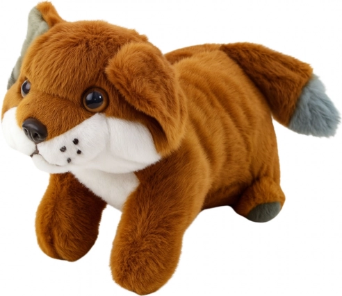 Pluchen vos bruin-rood 28 cm