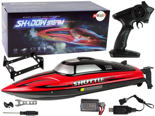 Motorboot R/C 2.4G Rood 20-25 km/u