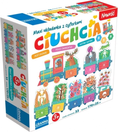 Maxi puzzel met openingen Trein