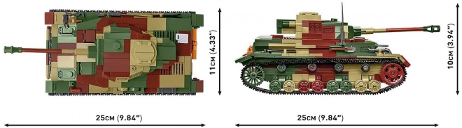 Bouwset WWII Panzerkampfwagen IV Ausf. G met 1107 onderdelen