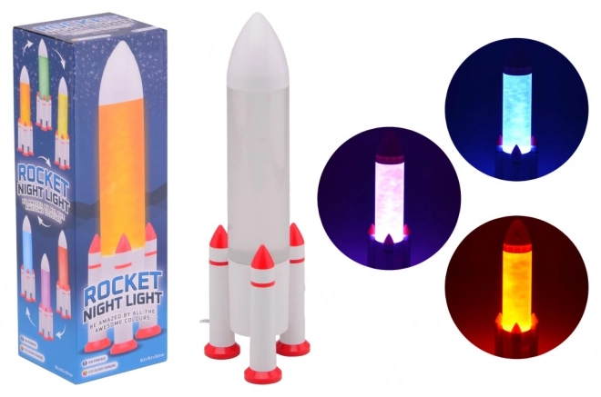 Lamp Raketa LED die van kleur verandert