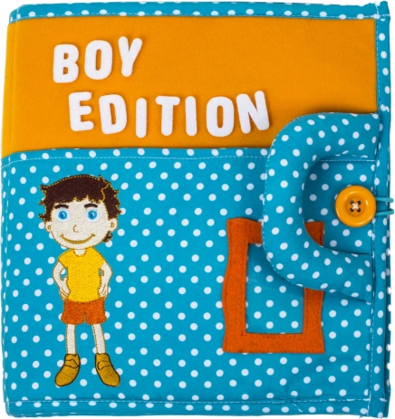 Interactief kinderboek Quiet Book, Jongen