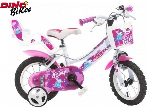 Kinderfiets 12" wit DINO BIKES