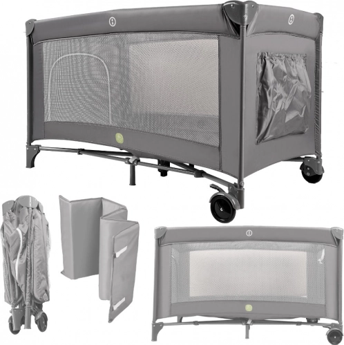 Reiswieg voor kinderen 60 × 120 cm met opvouwbaar frame en matras
