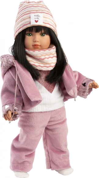 Realistische pop Llorens Greta met zacht stoffen lichaam 40 cm