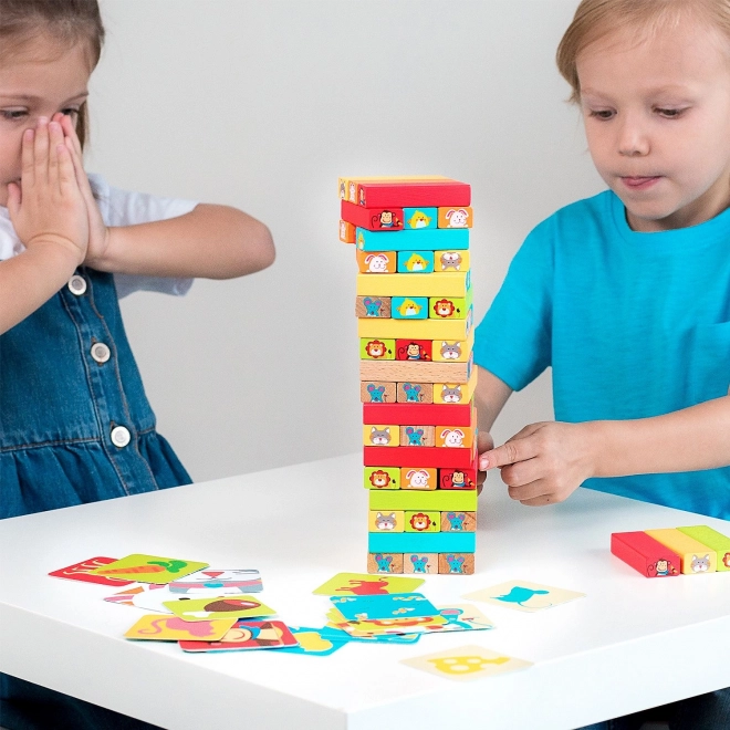 Lucy & Leo 'Raad, wie' - houten kinderspel Jenga