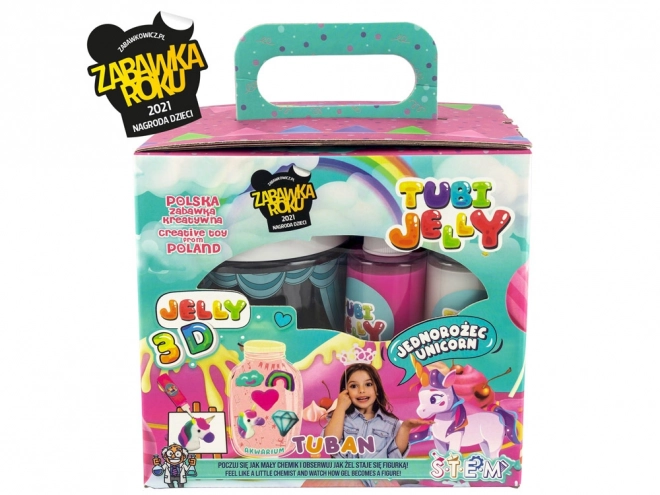 Tuban creatieve set Tubi Jelly met aquarium Eenhoorn