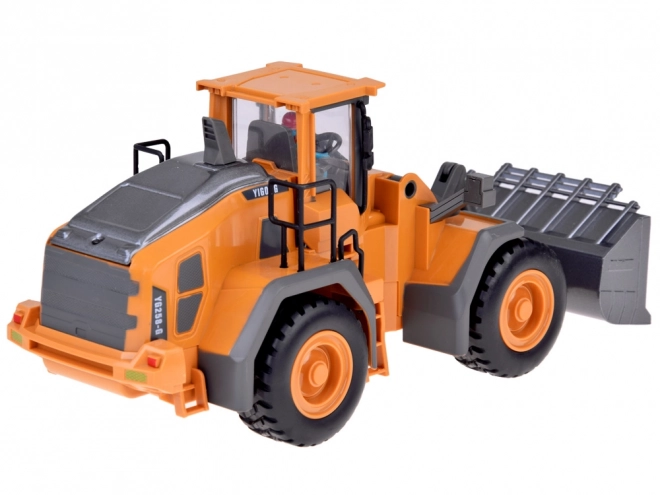 RC bouwbulldozer met beweegbare arm en lichten