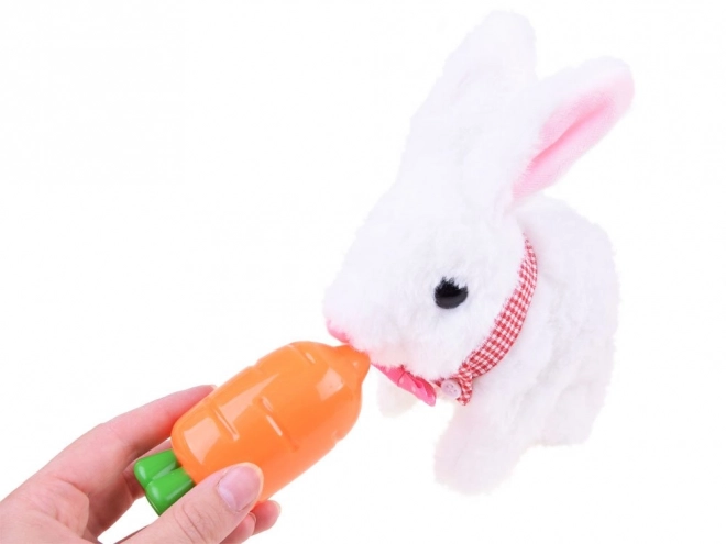 Interactief konijn in mandje met accessoires – Roze