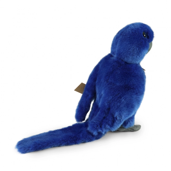 Pluchen papegaai blauwe hyacint ara staand 25 cm ECO-VRIENDELIJK