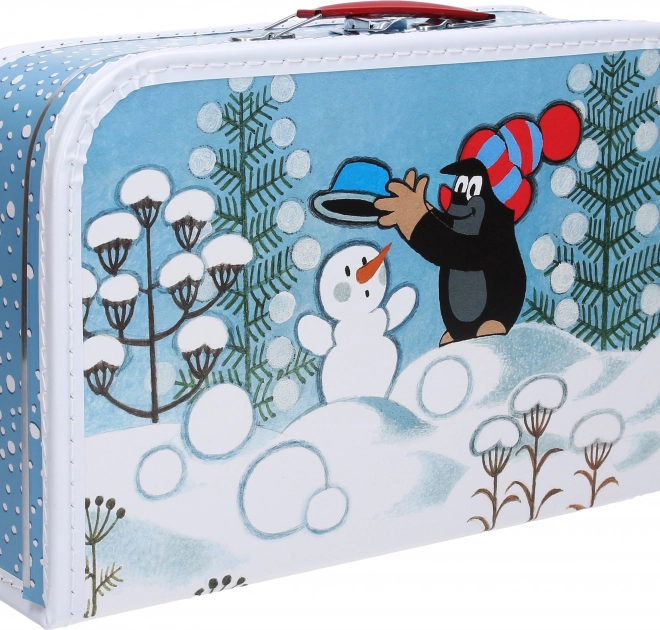 Krtek kinderkoffer Krtek en sneeuwpop 35cm