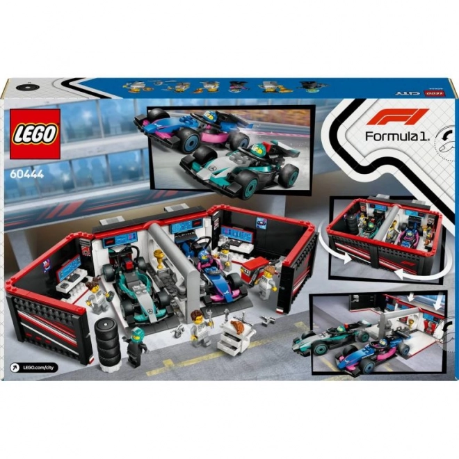 LEGO® City 60444 F1® Garage en auto's Mercedes-AMG en Alpine