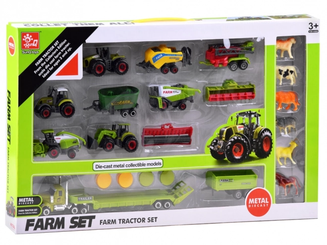 Tractor combinatie landbouwmachines maaidorsers ZA4366
